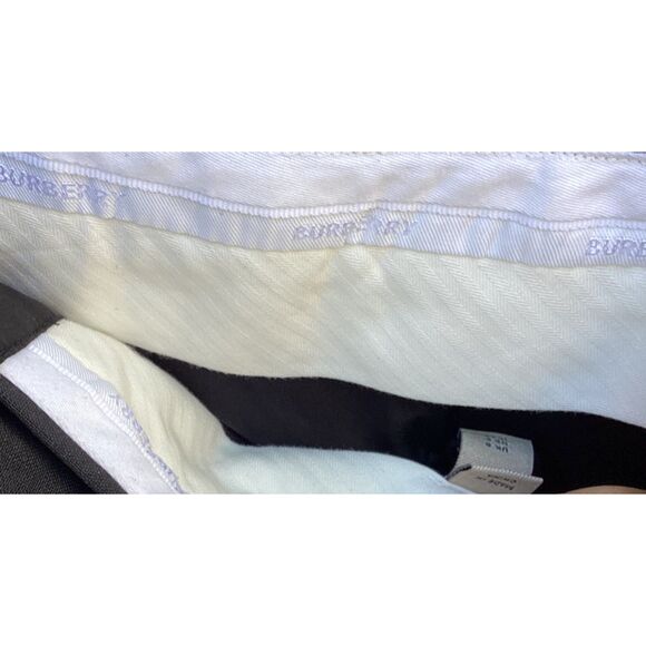 Burberry Tuxedo Striped Uniform Mohair/ Wool Ankle Slacks - Black - Sz 38/ US 4 - Picture 5 of 8